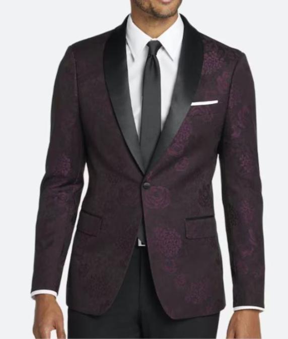 Men's Egara Red Wine Slim Fit Shawl Lapel Dinner Jacket Suit Armory Men's Egara Red Wine Slim Fit Shawl Lapel Dinner Jacket Suit Armory
